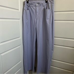 Naked Wardrobe Purple Straight Croc Faux Leather Straight Leg Pants Size 2X
